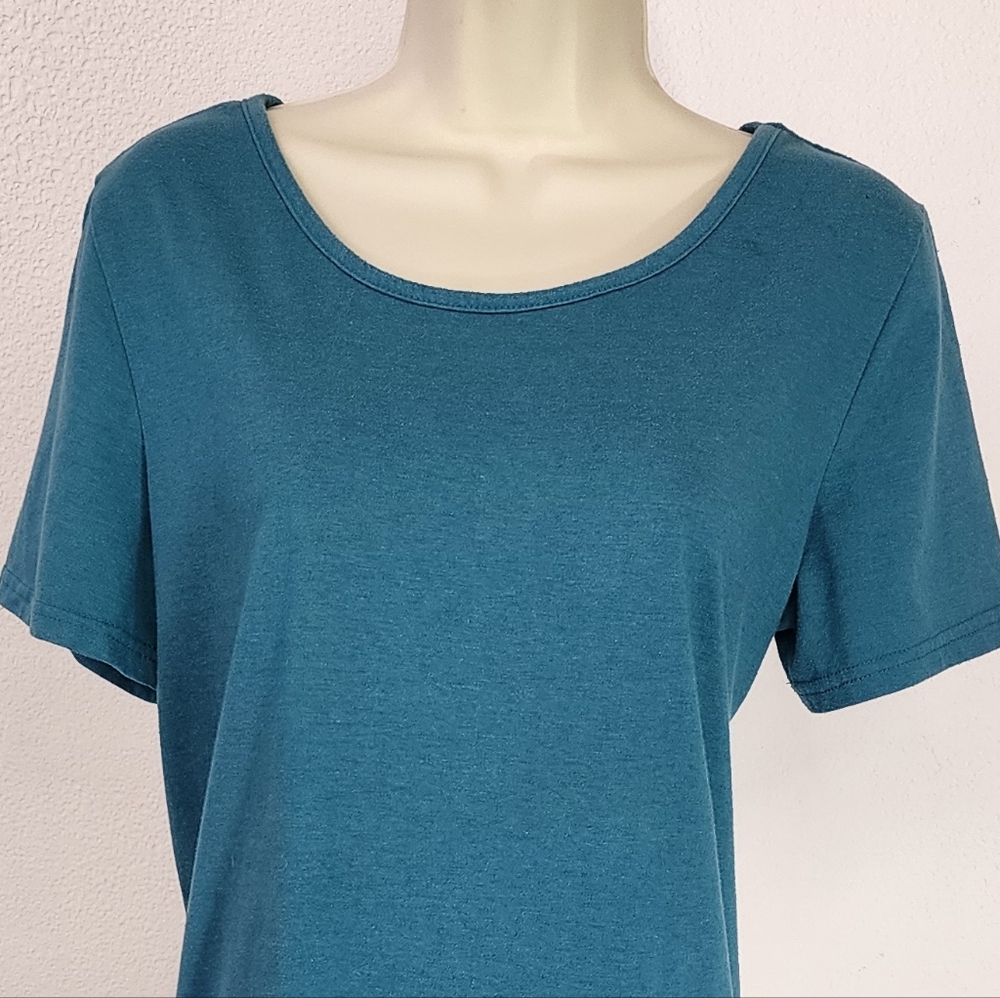Soulberry Dress Short Sleeve Oversized Teal Size M - Picture 8 of 13
